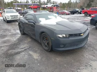 2014 Chevrolet Camaro LS with VIN 2G1FE1E39E9248080, listed as a IAAI auction lot 41388055 with 128,679 mi miles. Bid and sale history available at carsss.com. Image 1.
