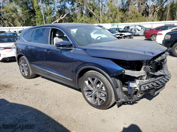 2024 Acura MDX w/Technology Package with VIN 5J8YD9H41RL002453, listed as a Copart auction lot 89086455 with 8,031 mi miles and Salvage Title. Bid and sale history available at carsss.com. Image 4.