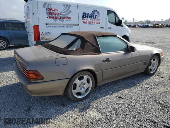 1992 Mercedes-Benz 500 z VIN WDBFA66E9NF046698, wystawiony jako Copart lot #57366455 z przebiegiem 98 836 mil mil oraz Czysty tytuł • Clean title. Historia ofert i sprzedaży dostępna na DreamBid. Obrazek 3.