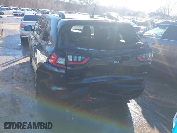 2019 Jeep Cherokee Trailhawk Elite with VIN 1C4PJMBX9KD369142, listed as a IAAI auction lot 41337108 with 66,780 mi miles. Bid and sale history available at carsss.com. Image 6.