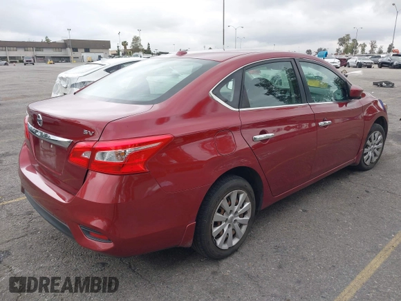 2016 Nissan Sentra S with VIN 3N1AB7AP2GL655909, listed as a IAAI auction lot 42028213 with 75,461 mi miles. Bid and sale history available at carsss.com. Image 4.