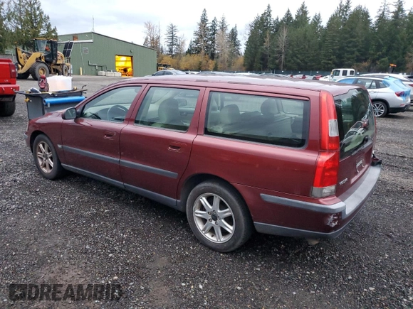 2002 Volvo V70 with VIN YV1SW58D022237035, listed as a Copart auction lot 80533054 with 235,088 mi miles and Clean Title. Bid and sale history available at carsss.com. Image 2.