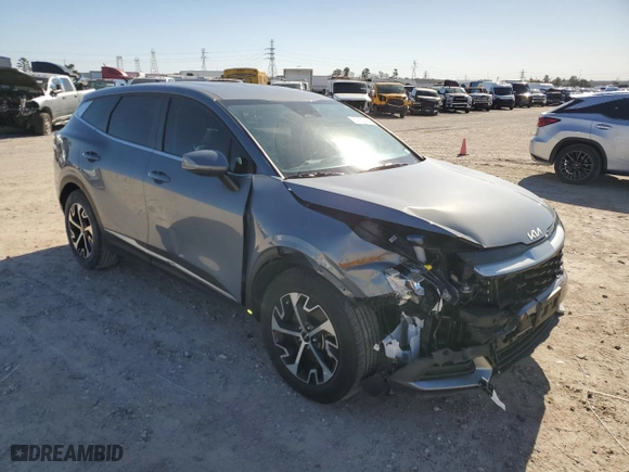 2023 Kia Sportage EX with VIN 5XYK33AF4PG120666, listed as a Copart auction lot 87263424 with 14,376 mi miles and Salvage Title. Bid and sale history available at carsss.com. Image 4.