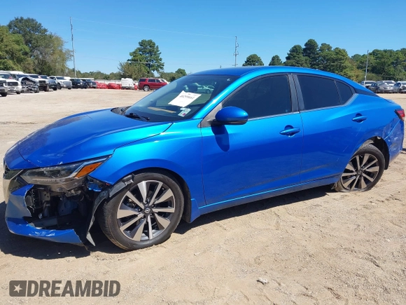 2020 Nissan Sentra SV with VIN 3N1AB8CVXLY211692, listed as a IAAI auction lot 40299661 with 88,858 mi miles. Bid and sale history available at carsss.com. Image 2.