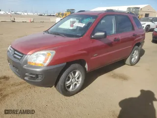 2007 Kia Sportage LX with VIN KNDJE723877361998, listed as a Copart auction lot 52724125 with 149,420 mi miles and Salvage Title. Bid and sale history available at carsss.com. Image 1.