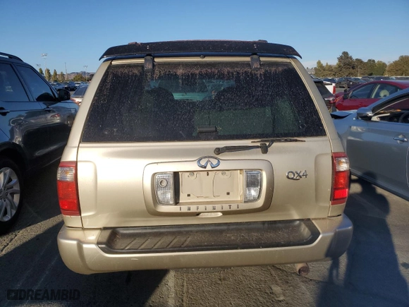 2001 Infiniti QX4 Luxury with VIN JNRDR09YX1W213505, listed as a Copart auction lot 71317834 with 0 miles and Salvage Title. Bid and sale history available at carsss.com. Image 6.
