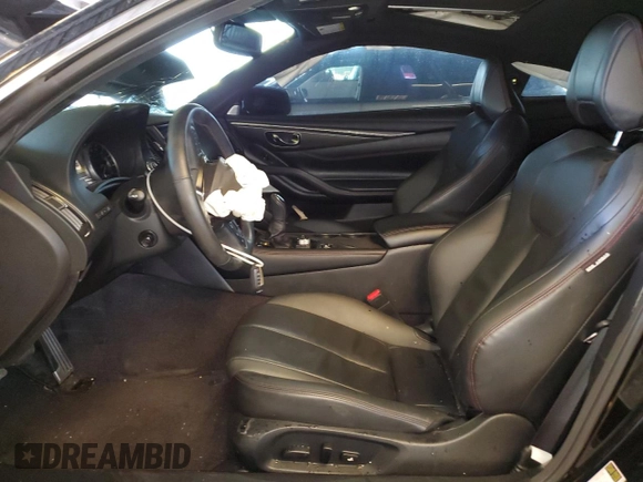 2022 Infiniti Q60 Red Sport 400 with VIN JN1FV7LKXNM660681, listed as a Copart auction lot 48709535 with 8,462 mi miles and Non repairable. Bid and sale history available at DreamBid. Image 7.