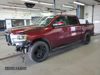 2019 Ram 1500 Rebel z VIN 1C6SRFLTXKN843840, wystawiony jako Copart lot #56012815 z przebiegiem 56 366 mil mil oraz Szkoda całkowita • Salvage title. Historia ofert i sprzedaży dostępna na DreamBid. Obrazek 1.