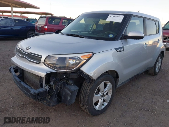 2017 Kia Soul with VIN KNDJN2A24H7474487, listed as a IAAI auction lot 41888815 with 119,105 mi miles. Bid and sale history available at carsss.com. Image 2.
