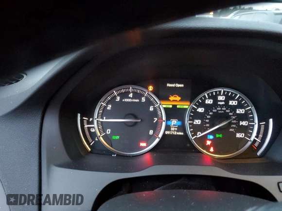 2017 Acura MDX Sport Hybrid w/Advance Pkg with VIN 5FRYD7H70HB000383, listed as a Copart auction lot 85009424 with 91,712 mi miles and Salvage Title. Bid and sale history available at carsss.com. Image 9.