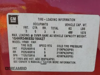 2003 Buick LeSabre Limited with VIN 1G4HR54K63U164427, listed as a Copart auction lot 50685035 with 464,922 mi miles and Salvage Title. Bid and sale history available at DreamBid. Image 12.