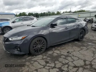2021 Nissan Maxima Platinum with VIN 1N4AA6FV3MC501952, listed as a Copart auction lot 57162055 with 43,345 mi miles and Salvage title. Bid and sale history available at DreamBid. Image 1.