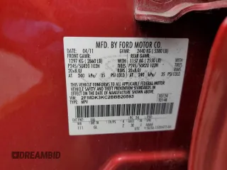 2011 Ford Edge Limited with VIN 2FMDK3KC2BBB20593, listed as a Copart auction lot 53479075 with 127,661 mi miles and Salvage Title. Bid and sale history available at carsss.com. Image 13.
