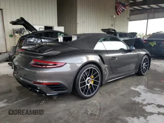 2017 Porsche 911 Turbo with VIN WP0CD2A99HS178807, listed as a Copart auction lot 56427314 with 33,214 mi miles and Salvage Title. Bid and sale history available at carsss.com. Image 3.