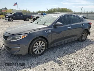 2017 Kia Optima LX with VIN 5XXGT4L36HG132953, listed as a Copart auction lot 50586395 with 139,203 mi miles and Salvage Title. Bid and sale history available at carsss.com. Image 1.