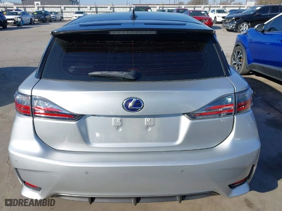 2014 Lexus CT 200h Hybrid with VIN JTHKD5BH2E2180234, listed as a IAAI auction lot 41699706 with 72500 miles. Bid and sale history available at carsss.com. Image 16.