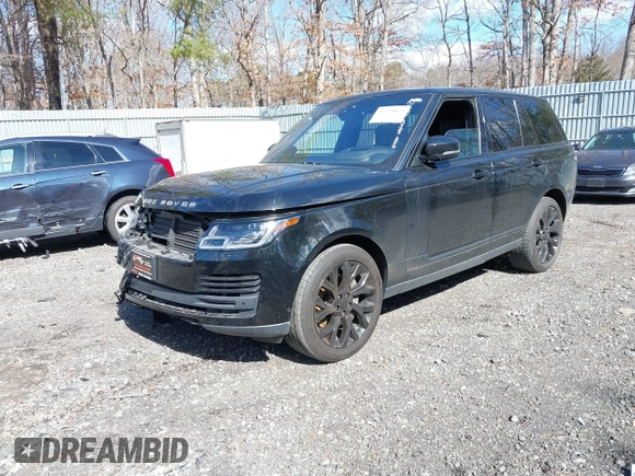 2019 Land Rover Range Rover HSE with VIN SALGS2SV6KA567560, listed as a IAAI auction lot 41728822 with 58,448 mi miles and . Bid and sale history available at DreamBid. Image 2.