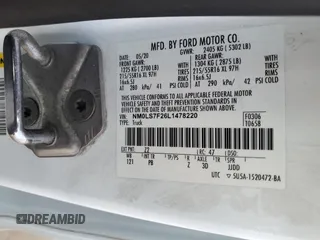 2020 Ford Transit Connect XLT с VIN NM0LS7F26L1478220, выставлен на аукционе Copart как лот 54195525 с пробегом 292 930 миль миль и Чистый • Clean title. История ставок и продаж доступна на DreamBid. Изображение 13.