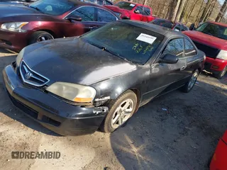 2001 Acura CL Type S with VIN 19UYA42601A025258, listed as a IAAI auction lot 41145595 with 1 mi miles. Bid and sale history available at carsss.com. Image 2.