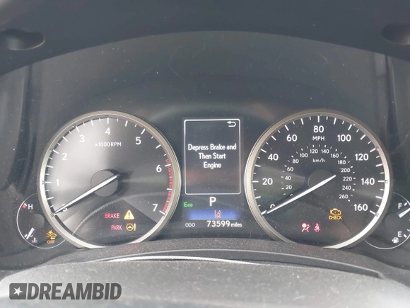 2020 Lexus NX 300 with VIN JTJAARBZ2L5010681, listed as a IAAI auction lot 42032321 with 73,599 mi miles and . Bid and sale history available at DreamBid. Image 7.