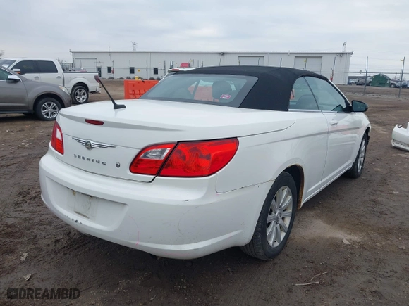 2010 Chrysler Sebring LX with VIN 1C3BC4EB1AN204767, listed as a IAAI auction lot 41708078 with 156,995 mi miles. Bid and sale history available at carsss.com. Image 4.