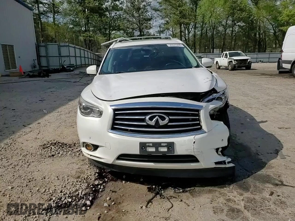 2013 Infiniti JX35 with VIN 5N1AL0MM6DC352606, listed as a Copart auction lot 50633205 with 123,798 mi miles and Salvage Title. Bid and sale history available at DreamBid. Image 14.