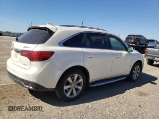 2014 Acura MDX Advance with VIN 5FRYD4H85EB032135, listed as a Copart auction lot 49304545 with 170,139 mi miles and Salvage Title. Bid and sale history available at DreamBid. Image 3.