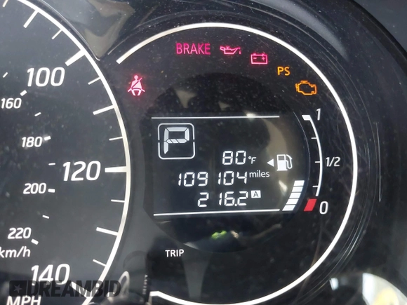 2016 Nissan Note S with VIN 3N1CE2CP6GL363549, listed as a IAAI auction lot 42452265 with 109,200 mi miles and . Bid and sale history available at DreamBid. Image 15.