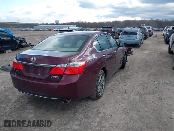 2014 Honda Accord Sedan LX with VIN 1HGCR2F33EA285263, listed as a IAAI auction lot 41886888 with 110,852 mi miles. Bid and sale history available at carsss.com. Image 4.