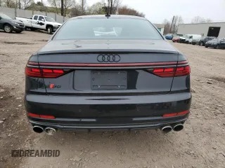 2024 Audi S8 with VIN WAULSAF89RN015605, listed as a Copart auction lot 51800405 with 2,274 mi miles and Salvage Title. Bid and sale history available at DreamBid. Image 6.