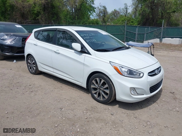 2016 Hyundai Accent Sport with VIN KMHCU5AE2GU249133, listed as a IAAI auction lot 41941173 with 175,635 mi miles. Bid and sale history available at carsss.com. Image 1.