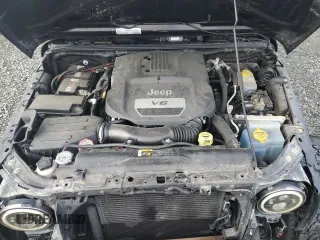2018 Jeep Wrangler JK Unlimited Sport S with VIN 1C4BJWDG4JL854814, listed as a Copart auction lot 85487214 with 78,577 mi miles and Salvage Title. Bid and sale history available at carsss.com. Image 13.