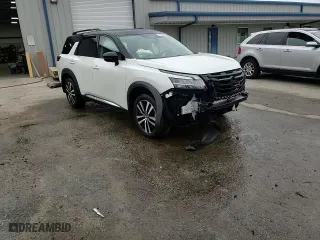 2024 Nissan Pathfinder Platinum with VIN 5N1DR3DH2RC279760, listed as a Copart auction lot 74944464 with 5,293 mi miles and Salvage Title. Bid and sale history available at carsss.com. Image 15.