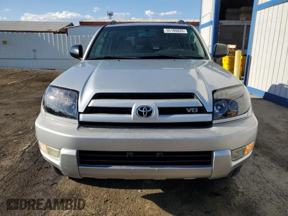 2004 Toyota 4Runner SR5 with VIN JTEBT14R040037663, listed as a Copart auction lot 55180835 with 130,849 mi miles and Clean Title. Bid and sale history available at DreamBid. Image 5.