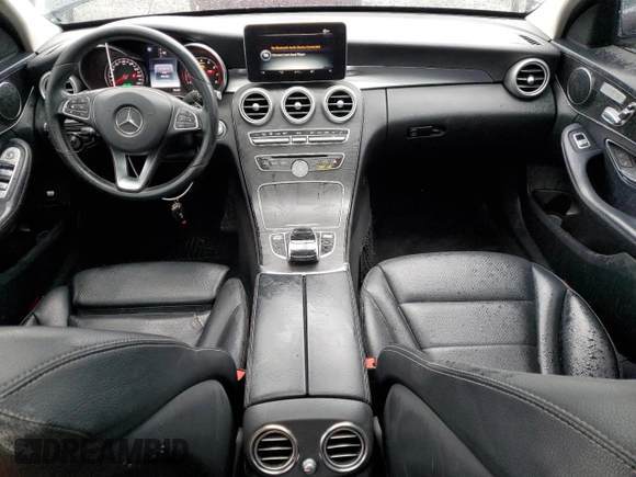 2016 Mercedes-Benz C 300 Luxury with VIN 55SWF4KB6GU155838, listed as a Copart auction lot 52011555 with 90,458 mi miles and Salvage Title. Bid and sale history available at carsss.com. Image 8.