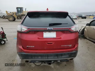 2015 Ford Edge Titanium with VIN 2FMTK4K8XFBC09055, listed as a Copart auction lot 43807355 with 99,591 mi miles and Salvage Title. Bid and sale history available at carsss.com. Image 6.