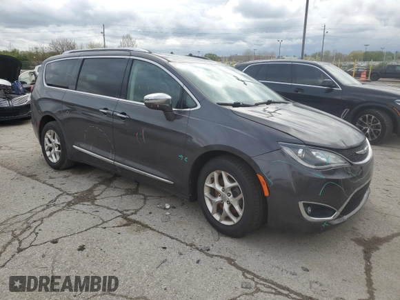 2020 Chrysler Pacifica Limited z VIN 2C4RC1GG3LR187459, wystawiony jako Copart lot #54705195 z przebiegiem 129 345 mil mil oraz Szkody całkowita. Historia ofert i sprzedaży dostępna na DreamBid. Obrazek 4.