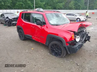 2018 Jeep Renegade Sport with VIN ZACCJBAB1JPH59581, listed as a IAAI auction lot 42115576 with 115,576 mi miles and . Bid and sale history available at DreamBid. Image 1.