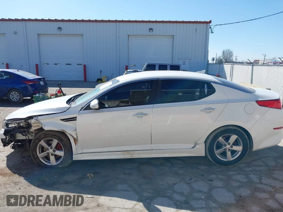 2014 Kia Optima LX with VIN 5XXGM4A73EG322983, listed as a IAAI auction lot 41708101 with 84,334 mi miles. Bid and sale history available at carsss.com. Image 14.