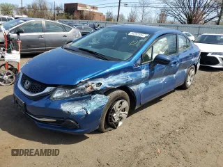 2014 Honda Civic Sedan LX with VIN 2HGFB2F54EH556870, listed as a Copart auction lot 54292595 with 55,319 mi miles and Salvage Title. Bid and sale history available at carsss.com. Image 1.