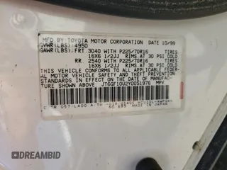 2000 Lexus RX 300 with VIN JT6GF10U2Y0051976, listed as a Copart auction lot 75421064 with 212,719 mi miles and Non Repairable. Bid and sale history available at carsss.com. Image 14.