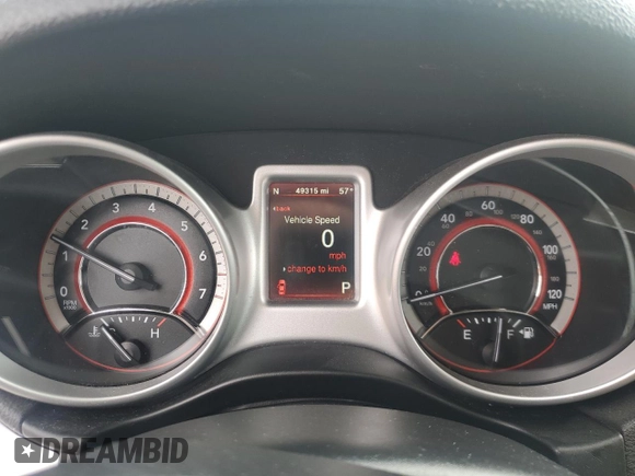 2018 Dodge Journey GT with VIN 3C4PDDEG6JT389599, listed as a Copart auction lot 58175955 with 49,315 mi miles and Clean title. Bid and sale history available at DreamBid. Image 9.