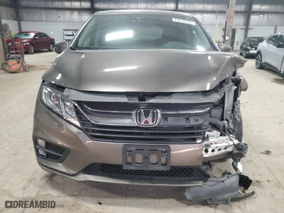 2019 Honda Odyssey EX-L with VIN 5FNRL6H71KB054365, listed as a Copart auction lot 87614725 with 29,153 mi miles and Salvage Title. Bid and sale history available at carsss.com. Image 5.