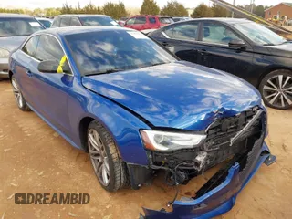 2015 Audi S5 Premium Plus with VIN WAUCGAFRXFA012905, listed as a IAAI auction lot 41408774 with 66,372 mi miles. Bid and sale history available at carsss.com. Image 1.
