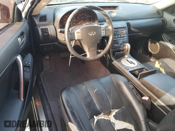 2004 Infiniti G35 Coupe w/Leather with VIN JNKCV54E34M823259, listed as a Copart auction lot 45776355 with 133,532 mi miles and Salvage Title. Bid and sale history available at carsss.com. Image 8.