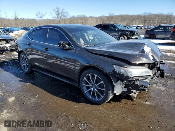2016 Acura TLX Technology with VIN 19UUB3F57GA004598, listed as a Copart auction lot 46344685 with 144,528 mi miles and Salvage title. Bid and sale history available at DreamBid. Image 4.