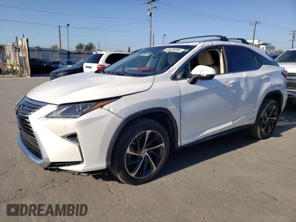 2017 Lexus RX 450h with VIN 2T2BGMCA5HC011623, listed as a Copart auction lot 56429395 with 55,282 mi miles and Salvage title. Bid and sale history available at DreamBid. Image 1.