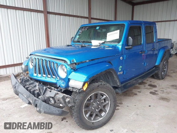 2020 Jeep Gladiator Overland with VIN 1C6HJTFG6LL212997, listed as a IAAI auction lot 41952950 with 60,803 mi miles and . Bid and sale history available at DreamBid. Image 17.