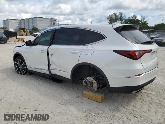 2023 Acura MDX w/Technology Package with VIN 5J8YD9H49PL005534, listed as a Copart auction lot 72994894 with 14,950 mi miles and Salvage Title. Bid and sale history available at carsss.com. Image 2.