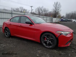 2021 Alfa Romeo Giulia Ti with VIN ZARFANBN4M7647744, listed as a Copart auction lot 51036045 with 83,974 mi miles and Salvage Title. Bid and sale history available at carsss.com. Image 4.